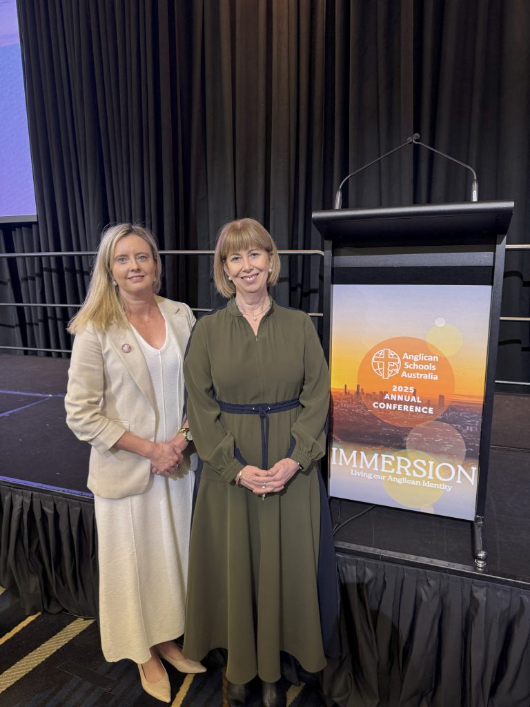 Principal Judith Tudball and Head of Boarding Kellie Douglas posing for a photo at the ASA's Immersion Conference in Brisbane. 